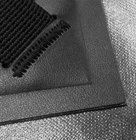 Assemblage étanche soudé haute fréquence, vue macro